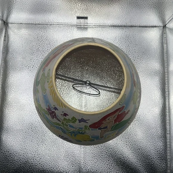 Little Mermaid Lamp With Glow in the Dark Shade, Violet Base - Rare Vintage - Picture 16 of 16